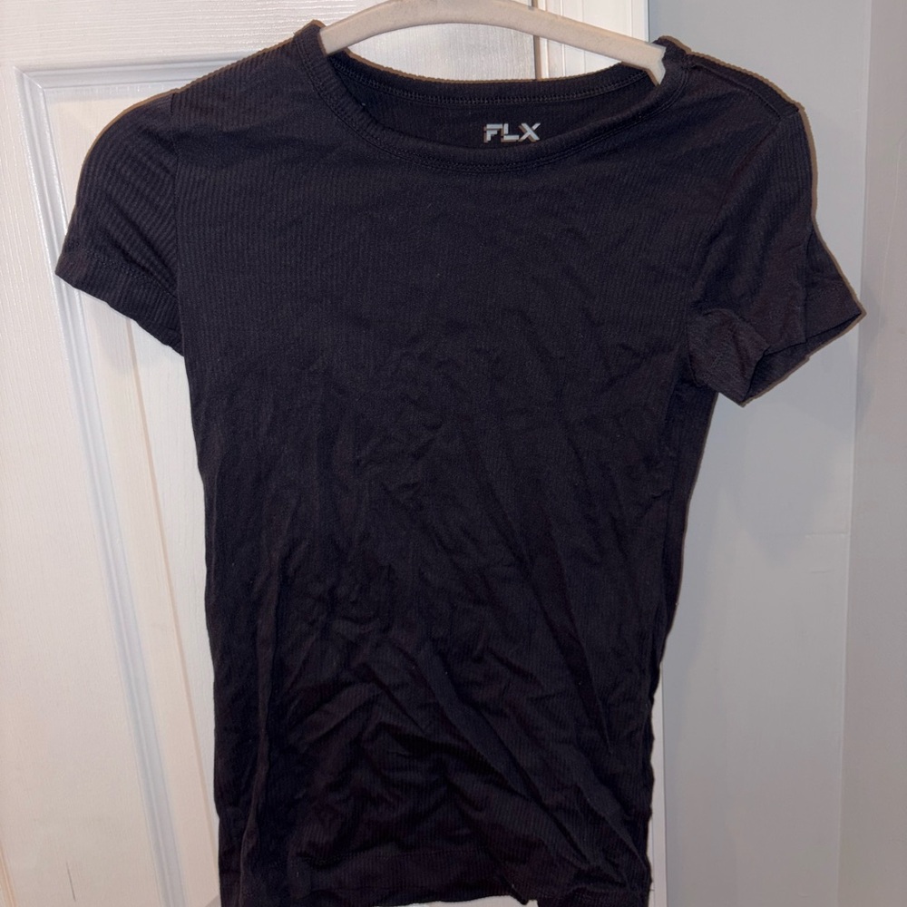 FLX Charcoal Ribbed Tee